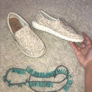 Pink Cheetah HeyDudes